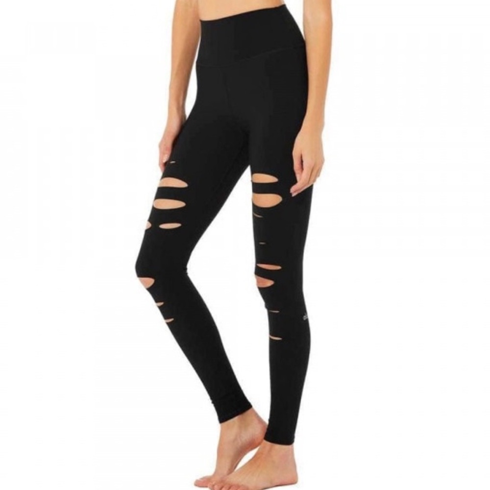 ALO Yoga Black High-Waisted warrior leggings